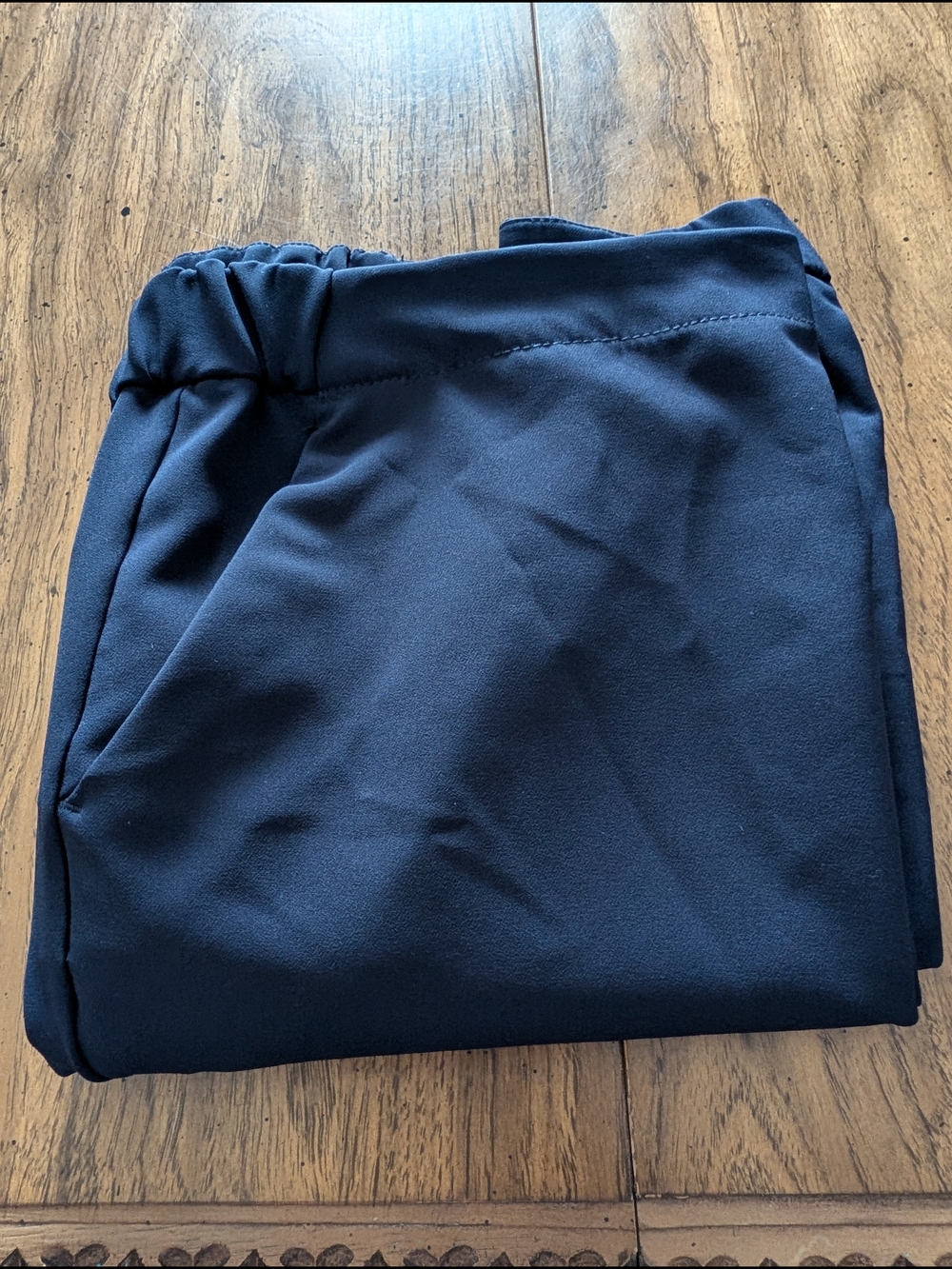 Liz Claiborne Emma Classic Navy Blue Elastic Waist Pants Plus Size 28W